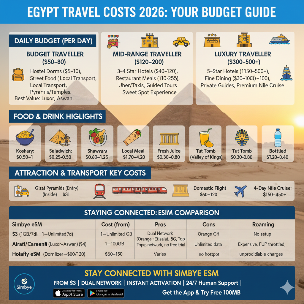How Much Does a Trip to Egypt Cost in 2026? Complete Budget Breakdown