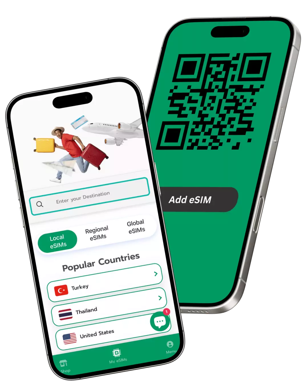 الفرق بين eSIM وبطاقة SIM للمسافرين