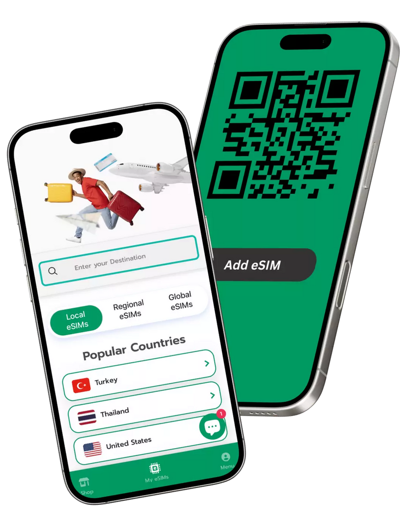 الفرق بين eSIM وبطاقة SIM للمسافرين