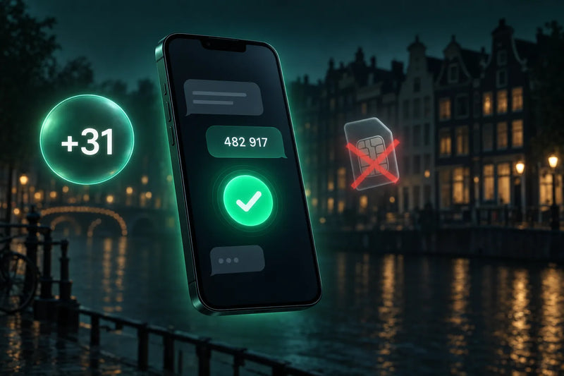 Jak zdobyć holenderski numer telefonu (+31) online (poradnik 2026)