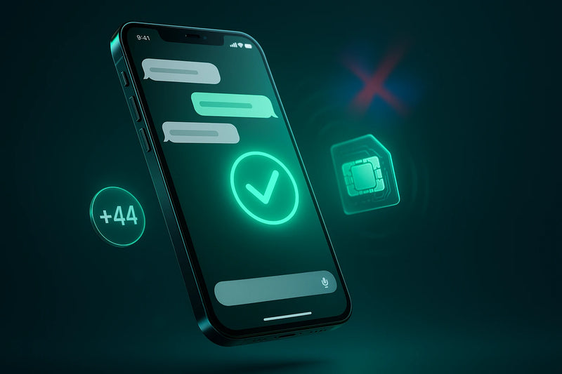 Cómo conseguir un número del Reino Unido para WhatsApp (+44 real, sin SIM)