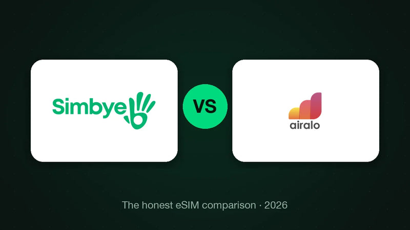 Simbye vs Airalo (2026): 가격, 전화번호, 어느 쪽을 고를까