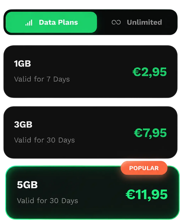 Select data package